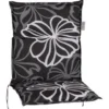 Beo Niedriglehner Saumkissen Turin Für Stapelstühle Schwarz Silber Mit Blüten