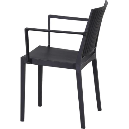 Siena Garden Lane Stapelsessel 56 Cm X 57 Cm X 80 Cm Anthrazit 4 Siena Garden Lane Stapelsessel 56 Cm X 57 Cm X 80 Cm Anthrazit – Bild 4