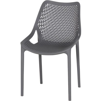 Siena Garden District Stapelsessel 50 Cm X 60 Cm X 81 Cm Grau 1 Siena Garden District Stapelsessel 50 Cm X 60 Cm X 81 Cm Grau