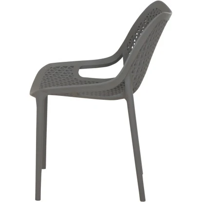 Siena Garden District Stapelsessel 50 Cm X 60 Cm X 81 Cm Grau 5 Siena Garden District Stapelsessel 50 Cm X 60 Cm X 81 Cm Grau – Bild 5