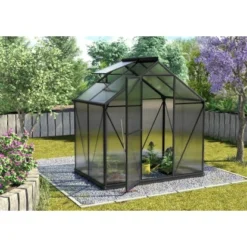 Vitavia Gewächshaus Triton 2500/ 4 Mm Schwarz B 198 Cm X T 131 Cm