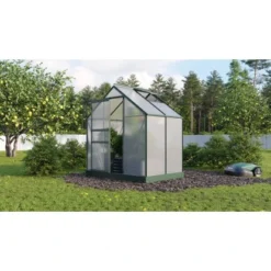 Vitavia Gewächshaus Planet 2500/ 6 Mm HKP Schwarz B 195 Cm X T 131 Cm