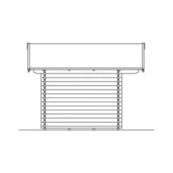 Skan Holz Holz-Gartenhaus Arosa 1 Natur 300 Cm X 250 Cm -Vitavia Verkäufe 2622 Gartenhaus 10 610303