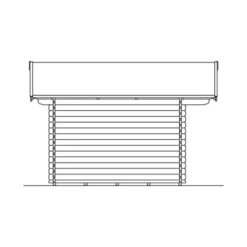 Skan Holz Holz-Gartenhaus Davos 1 Natur 380 Cm X 300 Cm -Vitavia Verkäufe 2622 Gartenhaus 10 610501