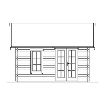 Skan Holz-Gartenhaus Bern 1 Basishaus B X T 420 Cm X 420 Cm 9 Skan Holz-Gartenhaus Bern 1 Basishaus B X T 420 Cm X 420 Cm – Bild 9