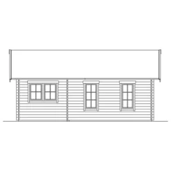 Skan Holz-Gartenhaus Bern 4 Mit Dachschalung B X T 420 Cm X 660 Cm -Vitavia Verkäufe 2622 Gartenhaus 10 611263