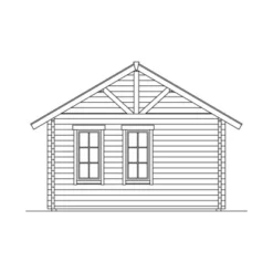 Skan Holz-Gartenhaus Toronto 1 Mit Dachlattung B X T 420 Cm X 420 Cm -Vitavia Verkäufe 2622 Gartenhaus 10 621712