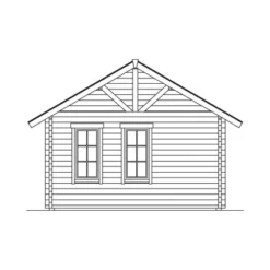 Skan Holz-Gartenhaus Toronto 2 Mit Dachlattung B X T 420 Cm X 560 Cm -Vitavia Verkäufe 2622 Gartenhaus 10 621743