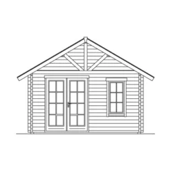 Skan Holz-Gartenhaus Toronto 4 Mit Dachlattung B X T 420 Cm X 660 Cm -Vitavia Verkäufe 2622 Gartenhaus 10 621774