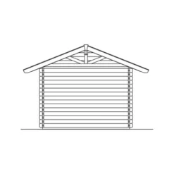 Skan Holz Holz-Gartenhaus Arosa 1 Natur 300 Cm X 250 Cm -Vitavia Verkäufe 2622 Gartenhaus 11 610303
