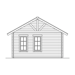 Skan Holz-Gartenhaus Bern 1 Mit Dachschalung B X T 420 Cm X 420 Cm -Vitavia Verkäufe 2622 Gartenhaus 11 611041