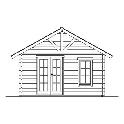 Skan Holz-Gartenhaus Bern 4 Basishaus B X T 420 Cm X 660 Cm 10 Skan Holz-Gartenhaus Bern 4 Basishaus B X T 420 Cm X 660 Cm – Bild 10