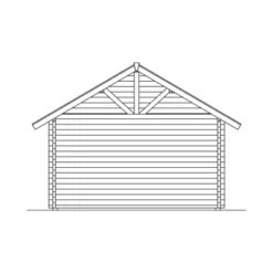 Skan Holz-Gartenhaus Toronto 1 Mit Dachlattung B X T 420 Cm X 420 Cm -Vitavia Verkäufe 2622 Gartenhaus 11 621712