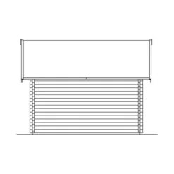 Skan Holz-Gartenhaus Toronto 1 Mit Dachschalung B X T 420 Cm X 420 Cm -Vitavia Verkäufe 2622 Gartenhaus 30 621729