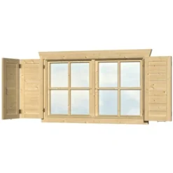 Skan Holz Fensterläden Für Doppelfenster Für 28-DF-01 Und 45-DF-03