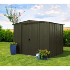 Spacemaker Gerätehaus Metall 253 Cm X 242 Cm X 201 Cm Schwarz -Vitavia Verkäufe 26862112552 1741 AB 01