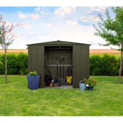 Spacemaker Gerätehaus Metall 253 Cm X 242 Cm X 201 Cm Schwarz -Vitavia Verkäufe 26862112552 1741 AB 04