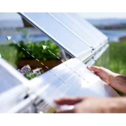 Palram - Canopia Gewächshaus Balance 257 Cm X 304 Cm X 724 Cm Silber -Vitavia Verkäufe 271026 4695 A 08