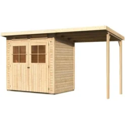 Karibu Holz-Gartenhaus Egersund Natur Pultdach Unbehandelt 199 Cm X 152 Cm -Vitavia Verkäufe 284606 3739 3