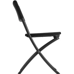 Perel Klappstuhl Polyrattan-Optik Schwarz -Vitavia Verkäufe 288262 1717 4