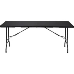 Perel Klapptisch Polyrattan-Optik 180 Cm X 75 Cm Schwarz -Vitavia Verkäufe 288301 1717 7