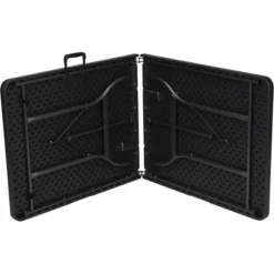 Perel Klapptisch Polyrattan-Optik 180 Cm X 75 Cm Schwarz -Vitavia Verkäufe 288301 1717 8