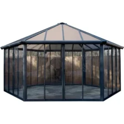 Palram - CanopiaGarda 5.2 X 6 Geschlossener Pavillon Anthrazit Bronze 9 Palram - CanopiaGarda 5.2 X 6 Geschlossener Pavillon Anthrazit Bronze -Vitavia Verkäufe 2972388 3