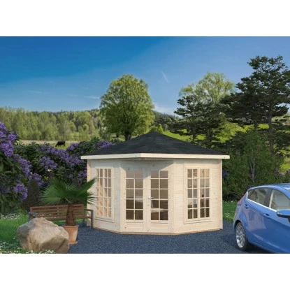 Palmako Holz-Pavillon Melanie Klar Imprägniert 280 Cm X 280 Cm Inkl.Fußboden 2 Palmako Holz-Pavillon Melanie Klar Imprägniert 280 Cm X 280 Cm Inkl.Fußboden – Bild 2