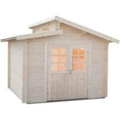 Wolff Finnhaus Holz-Gartenhaus Bornholm 40-B Typ 2 300 Cm X 300 Cm