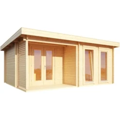 Wolff Finnhaus Holz-Gartenhaus Cordoba 44-B Modern 540 Cm X 390 Cm