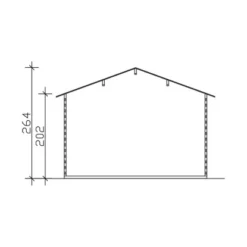 Skan Holz Holz-Gartenhaus Langesund 1 Natur 340 Cm X 250 Cm -Vitavia Verkäufe 2 2622 Gartenhaus 6 605316
