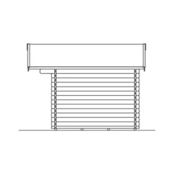Skan Holz Holz-Gartenhaus Langesund 1 Natur 340 Cm X 250 Cm -Vitavia Verkäufe 2 2622 Gartenhaus 8 605316