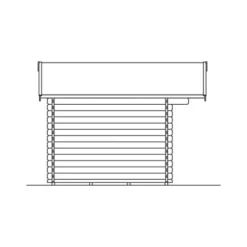 Skan Holz Holz-Gartenhaus Langesund 1 Natur 340 Cm X 250 Cm -Vitavia Verkäufe 2 2622 Gartenhaus 9 605316