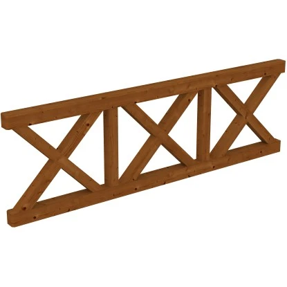 Skan Holz Brüstung Andreaskreuz 270 X 84 Cm Douglasie Nussbaum 1 Skan Holz Brüstung Andreaskreuz 270 X 84 Cm Douglasie Nussbaum