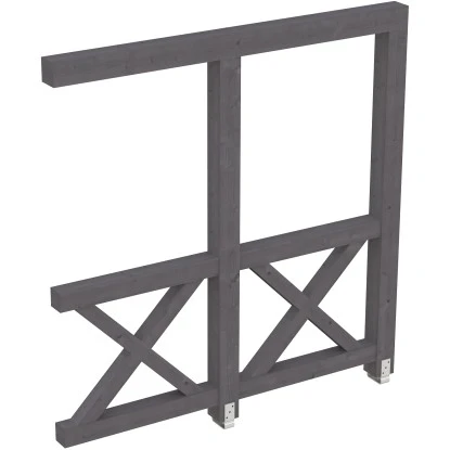 Skan Holz Seitenwand Andreaskreuz (WA) 205 X 210 Cm Fichte Schiefergrau 1 Skan Holz Seitenwand Andreaskreuz (WA) 205 X 210 Cm Fichte Schiefergrau