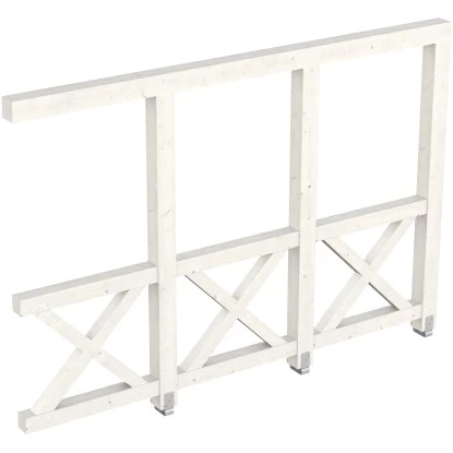 Skan Holz Seitenwand Andreaskreuz (WA) 305 X 210 Cm Fichte Weiß 1 Skan Holz Seitenwand Andreaskreuz (WA) 305 X 210 Cm Fichte Weiß