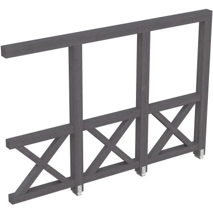 Skan Holz Seitenwand Andreaskreuz (WA) 305 X 210 Cm Fichte Schiefergrau 1 Skan Holz Seitenwand Andreaskreuz (WA) 305 X 210 Cm Fichte Schiefergrau