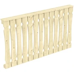 Skan Holz Brüstung Balkonschalung 170 X 96 Cm Fichte Natur