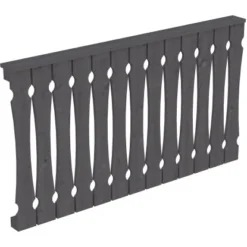 Skan Holz Brüstung Balkonschalung 170 X 96 Cm Fichte Schiefergrau