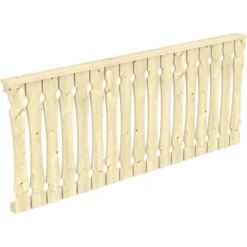Skan Holz Brüstung Balkonschalung 220 X 96 Cm Fichte Natur