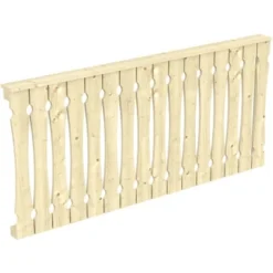 Skan Holz Seitenwand Balkonschalung 205 X 96 Cm Fichte Natur