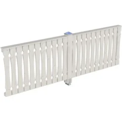 Skan Holz Seitenwand Balkonschalung 305 X 96 Cm Fichte Weiß