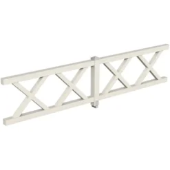 Skan Holz Brüstung Andreaskreuz 400 X 84 Cm Fichte Weiß