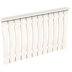 Skan Holz Brüstung Balkonschalung 150 X 96 Cm Fichte Weiß