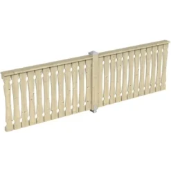 Skan Holz Brüstung Balkonschalung 335 X 96 Cm Fichte Natur