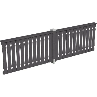 Skan Holz Brüstung Balkonschalung 335 X 96 Cm Fichte Schiefergrau 1 Skan Holz Brüstung Balkonschalung 335 X 96 Cm Fichte Schiefergrau