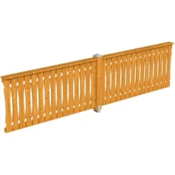 Skan Holz Brüstung Balkonschalung 400 X 96 Cm Fichte Eiche Hell