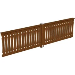 Skan Holz Brüstung Balkonschalung 400 X 96 Cm Fichte Nussbaum