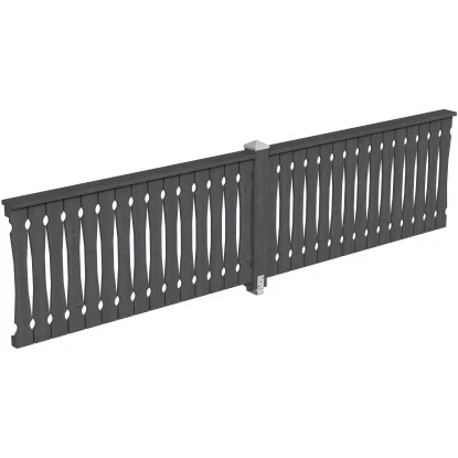 Skan Holz Brüstung Balkonschalung 400 X 96 Cm Fichte Schiefergrau 1 Skan Holz Brüstung Balkonschalung 400 X 96 Cm Fichte Schiefergrau