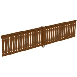 Skan Holz Brüstung Balkonschalung 465 X 96 Cm Fichte Nussbaum